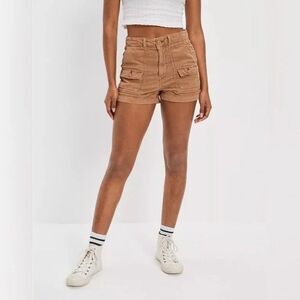 American Eagle Highest Rise 90s Boyfriend Shorts Women 0/27 Corduroy Blush Pink